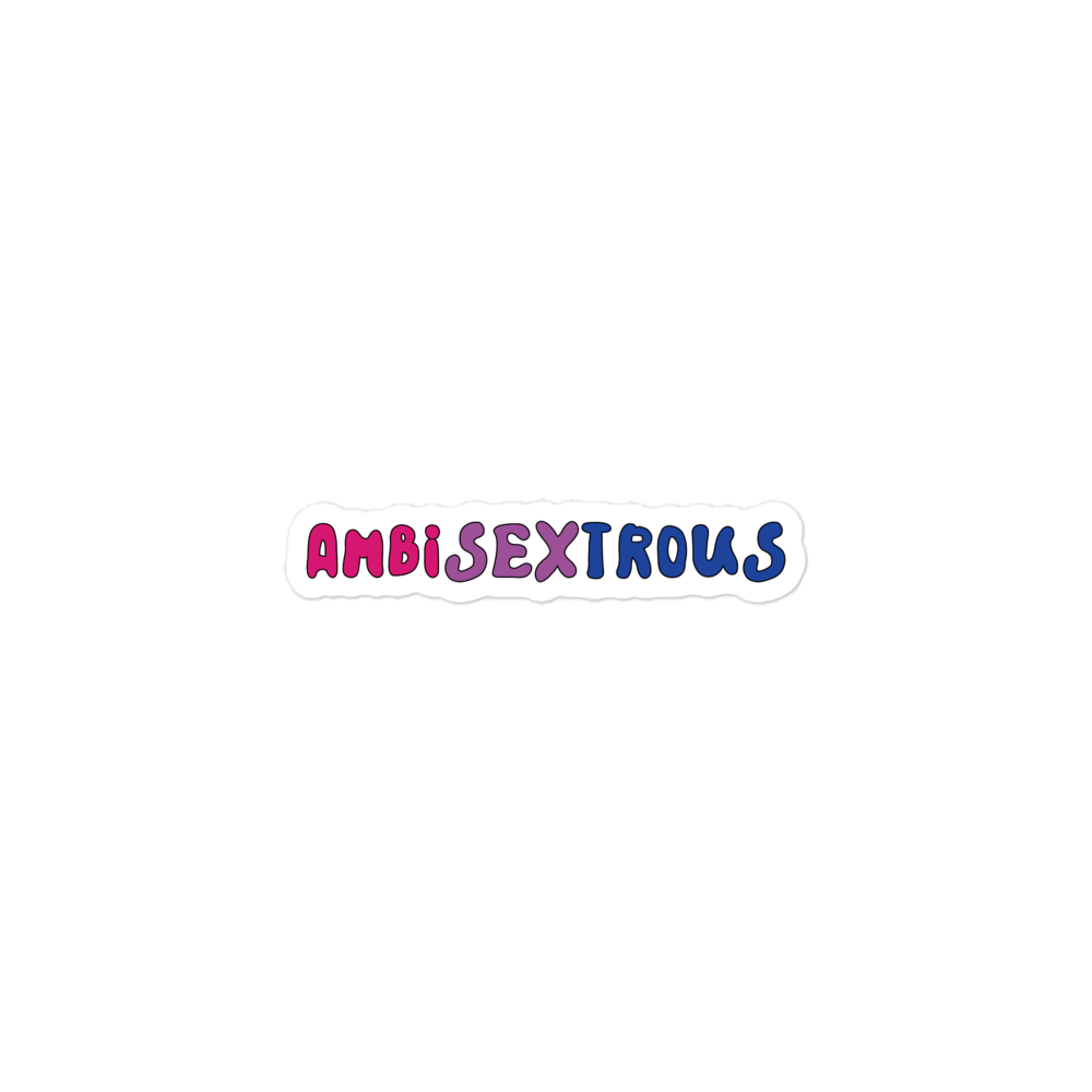 Ambisextrous Bubble-free stickers