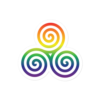 Celtic Triskelion - Rainbow