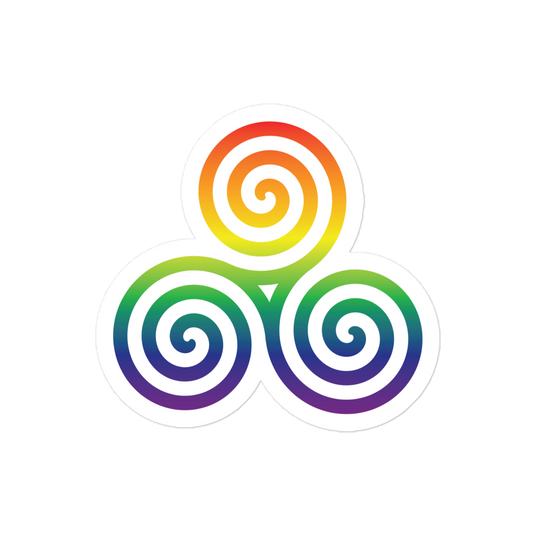 Celtic Triskelion - Rainbow