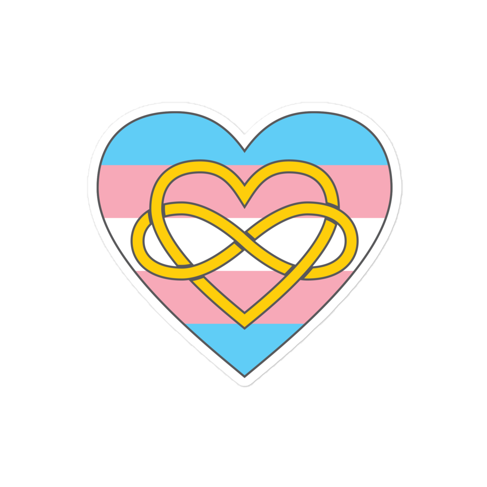 Polyamory Infinity Heart Trans Pride