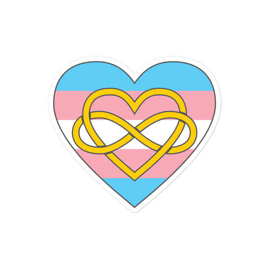 Polyamory Infinity Heart Trans Pride