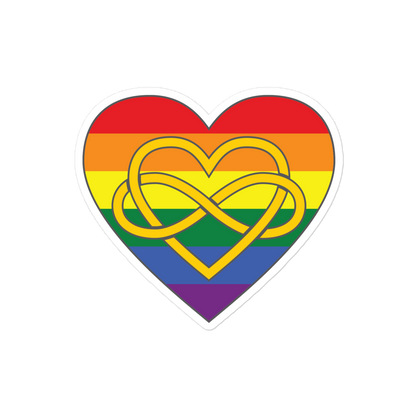 Polyamory Infinity Heart Rainbow Pride