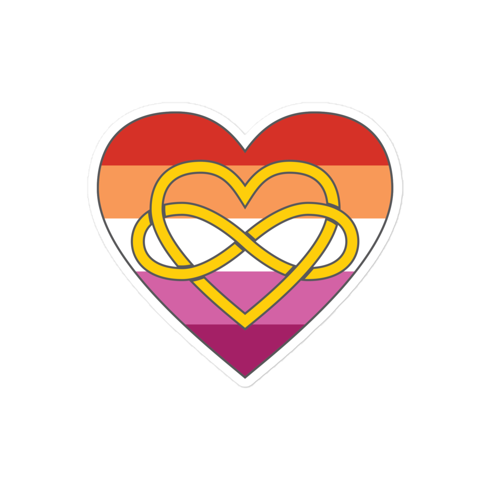 Polyamory Infinity Heart Lesbian Pride