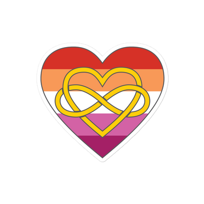 Polyamory Infinity Heart Lesbian Pride