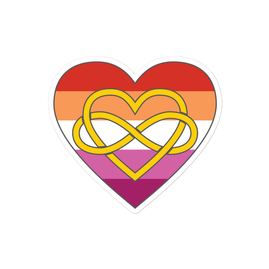 Polyamory Infinity Heart Lesbian Pride