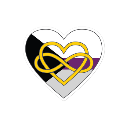 Polyamory Infinity Heart Demisexual Pride