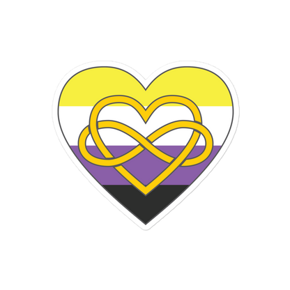 Polyamory Infinity Heart Non-binary Pride