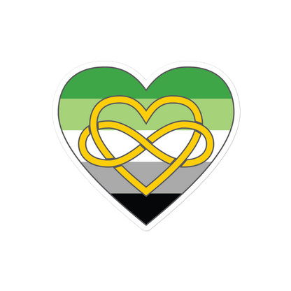 Polyamory Infinity Heart Aromantic Pride