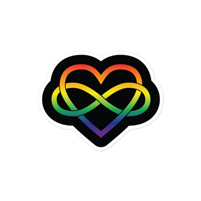 Polyamory Infinity Heart - Rainbow