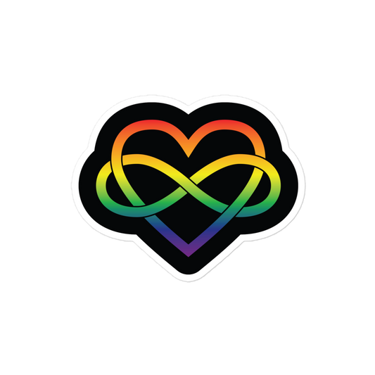 Polyamory Infinity Heart - Rainbow