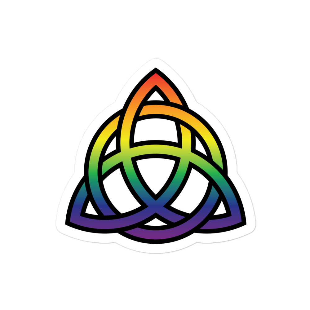 Celtic Trinity Knot - Rainbow