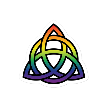 Celtic Trinity Knot - Rainbow