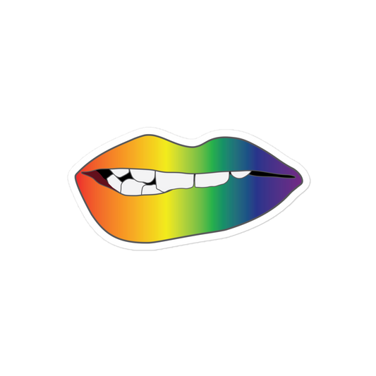 Biting Lips - Rainbow Pride - Gradient