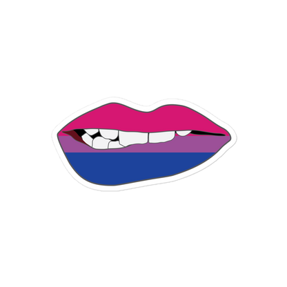 Biting Lips - Bisexual Flag