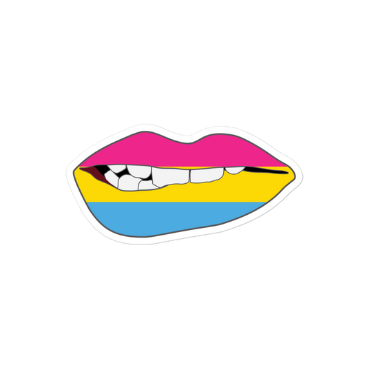 Biting Lips - Pansexual Flag