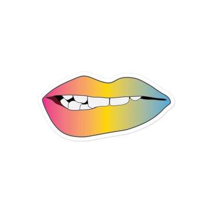 Biting Lips - Pansexual Pride - Gradient