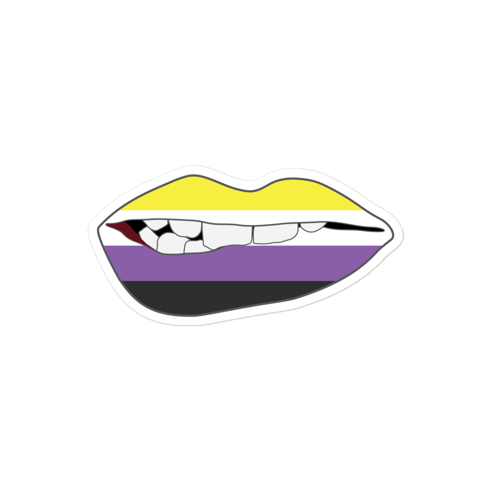 Biting Lips - Non-binary Flag