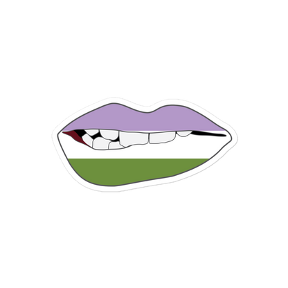 Biting Lips - Genderqueer Flag