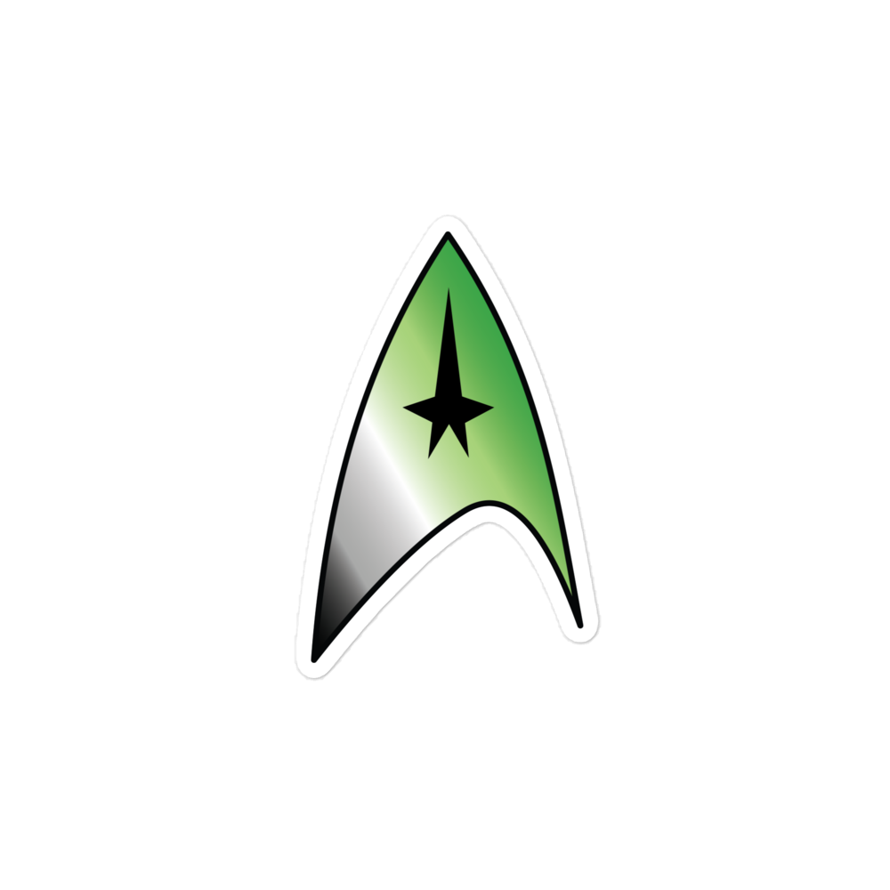 Starfleet Insignia - Aromantic Pride