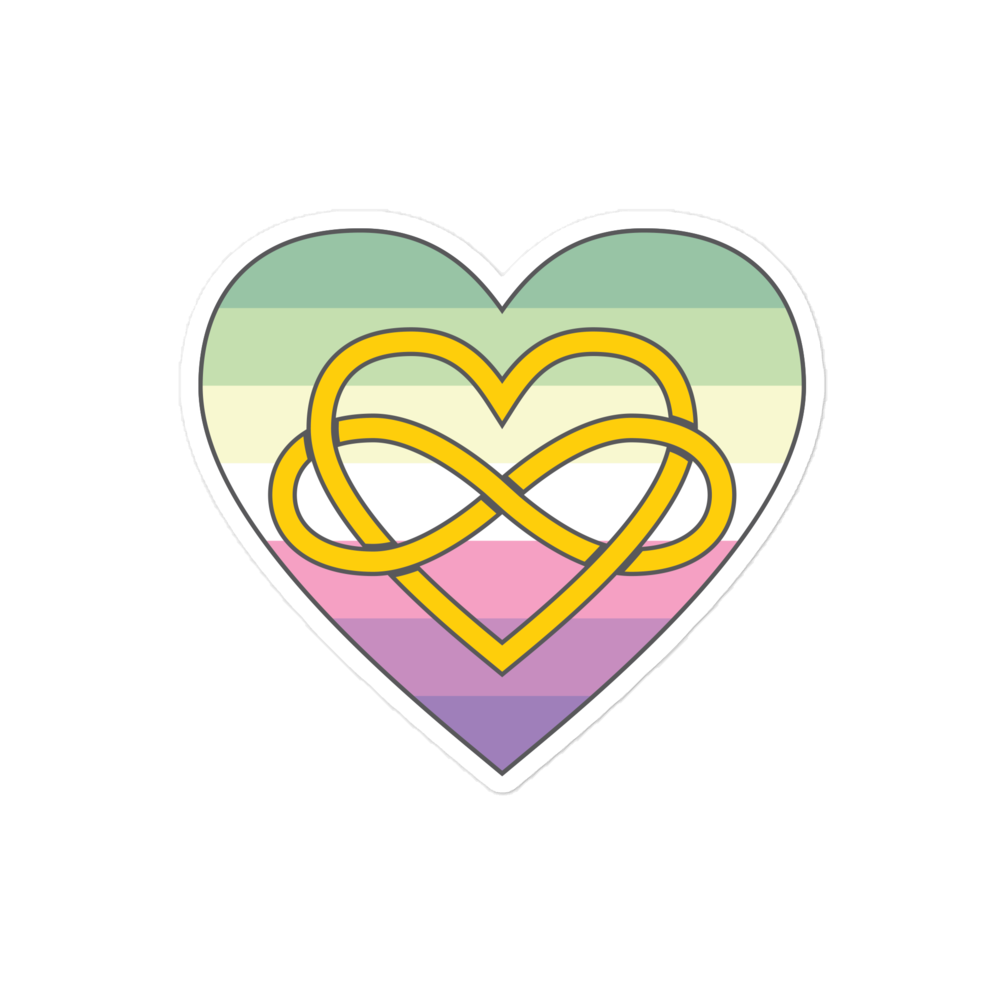 Polyamory Infinity Heart Genderfae Pride