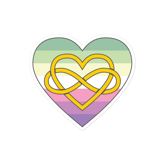 Polyamory Infinity Heart Genderfae Pride