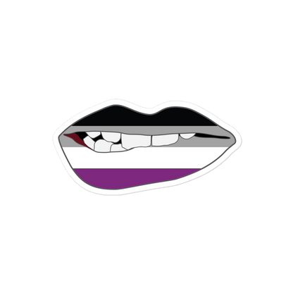 Biting Lips - Asexual Flag