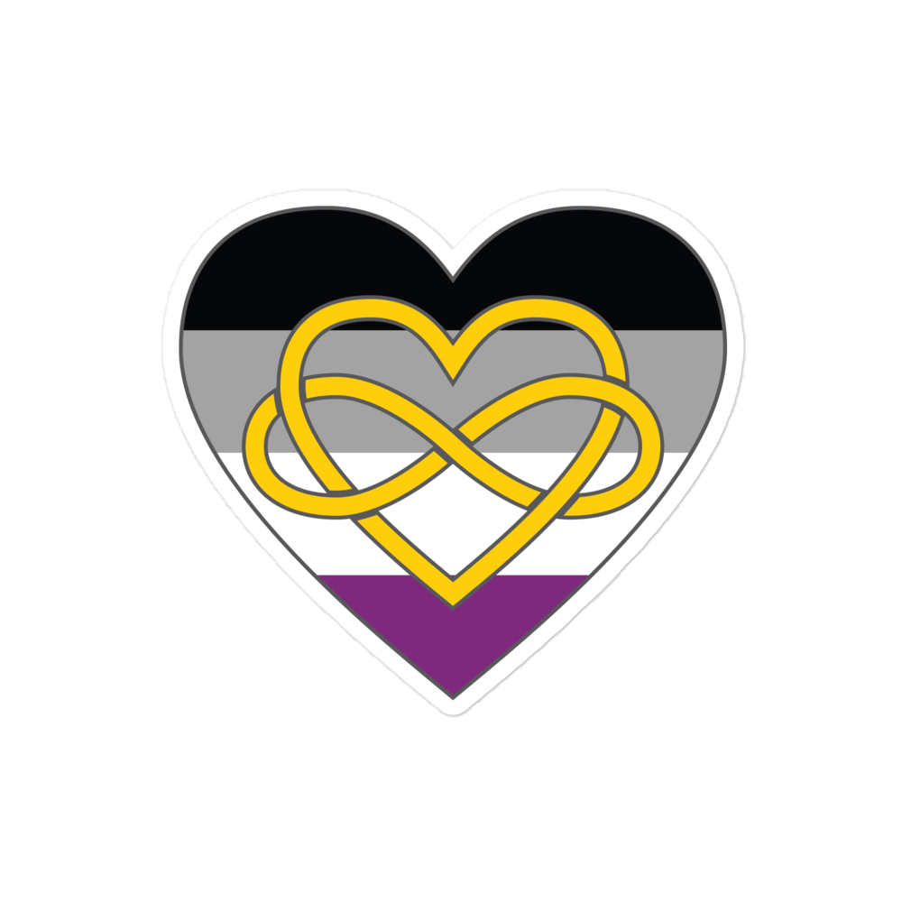 Polyamory Infinity Heart Asexual Pride