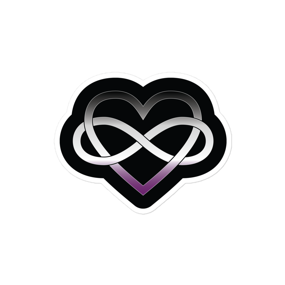 Polyamory Infinity Heart - Asexual/Demisexual