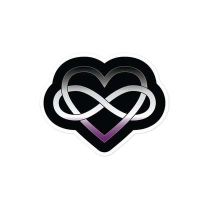 Polyamory Infinity Heart - Asexual/Demisexual