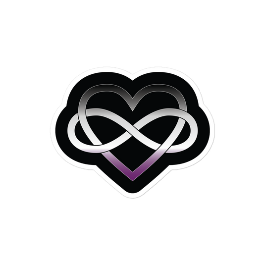 Polyamory Infinity Heart - Asexual/Demisexual