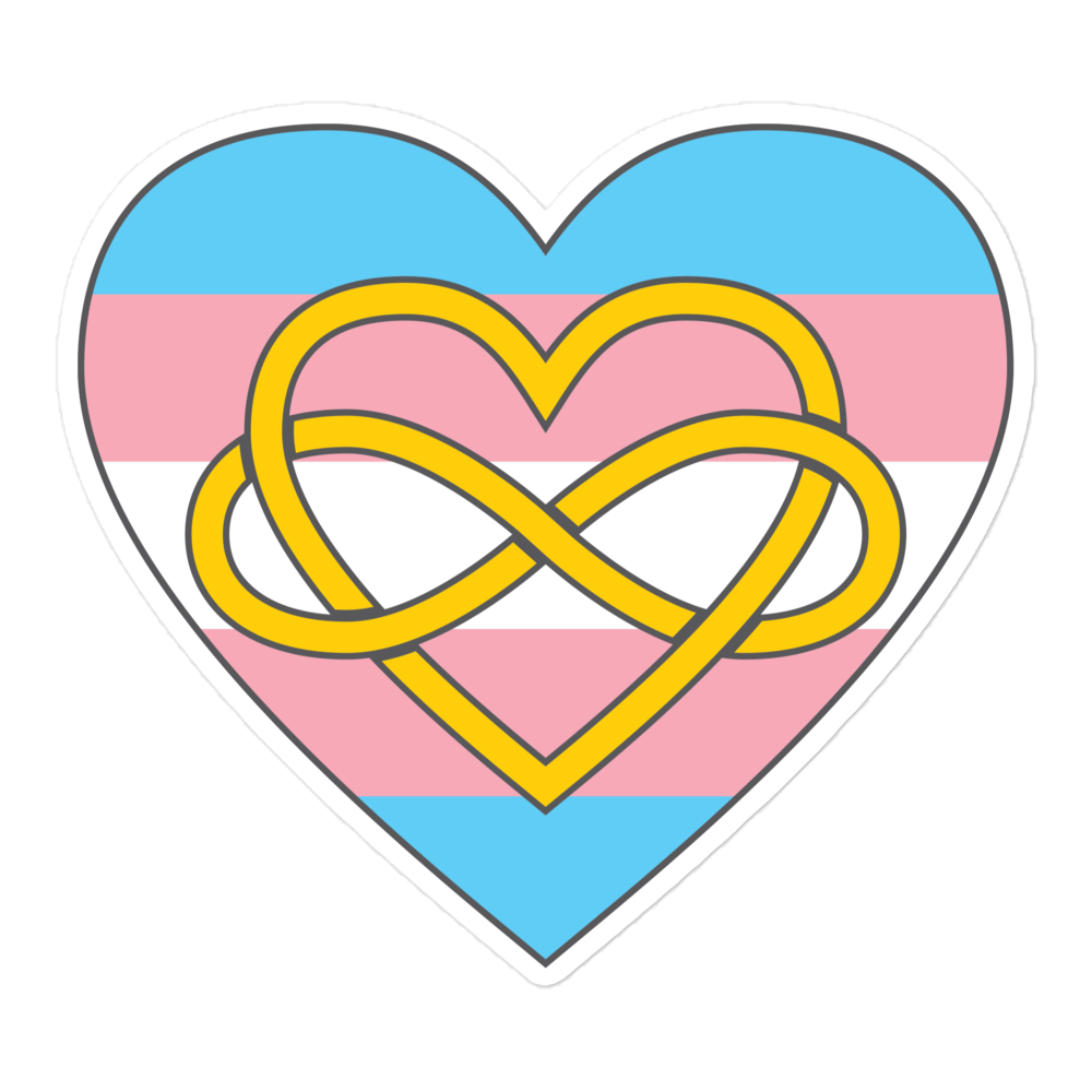 Polyamory Infinity Heart Trans Pride