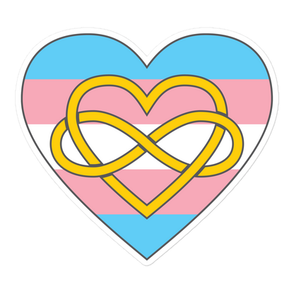 Polyamory Infinity Heart Trans Pride