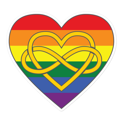 Polyamory Infinity Heart Rainbow Pride