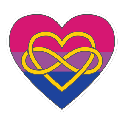 Polyamory Infinity Heart Bisexual Pride