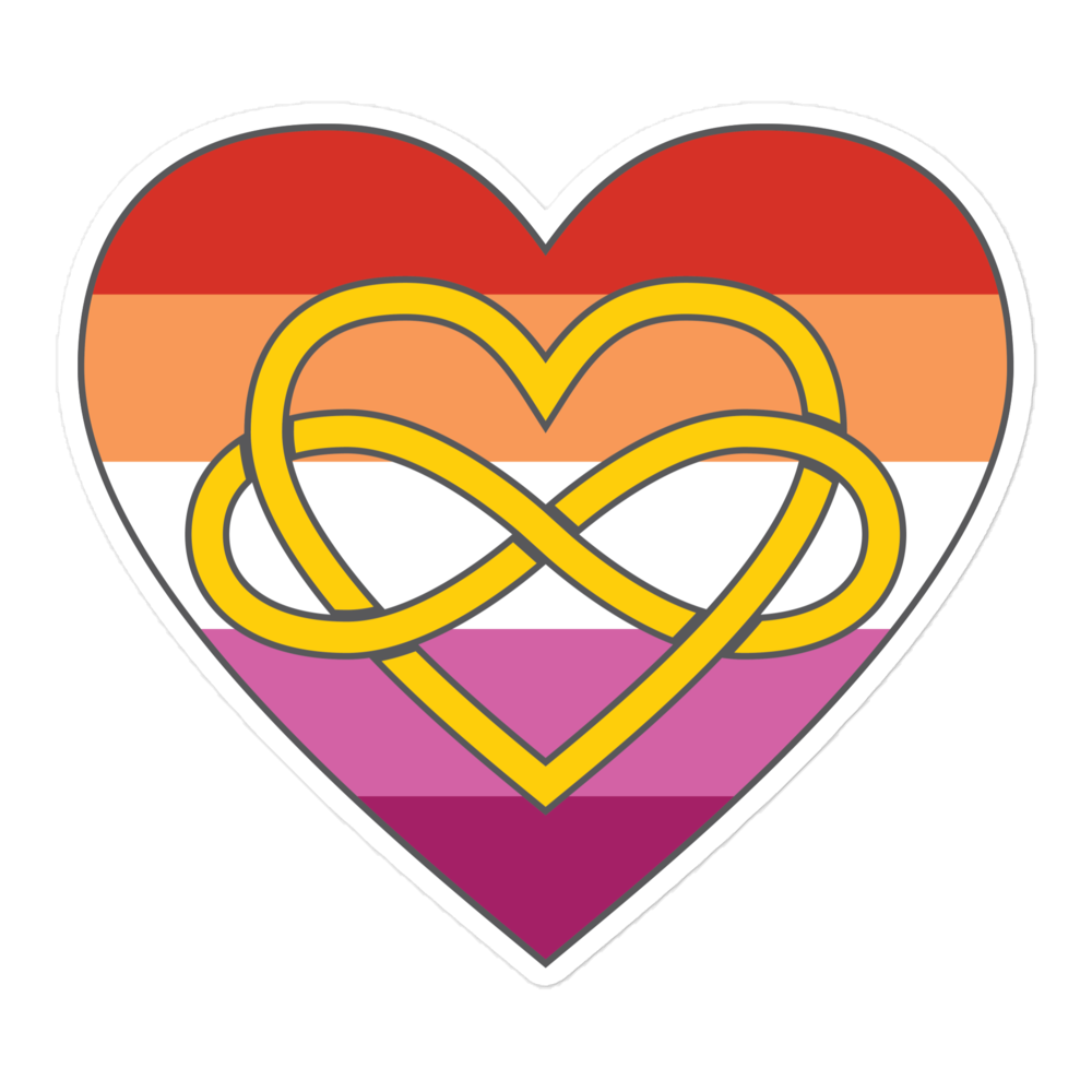 Polyamory Infinity Heart Lesbian Pride