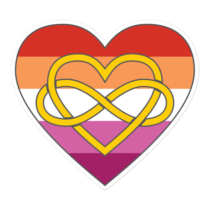 Polyamory Infinity Heart Lesbian Pride