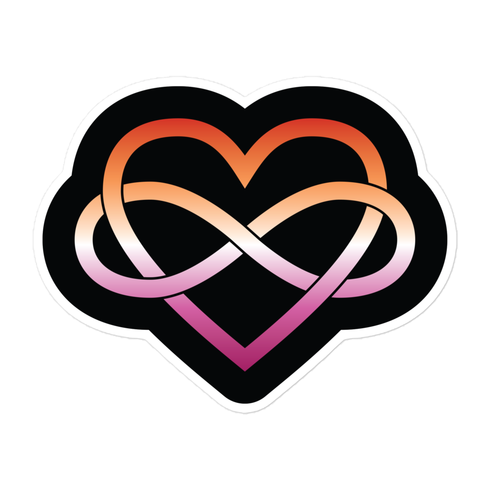 Polyamory Infinity Heart - Lesbian