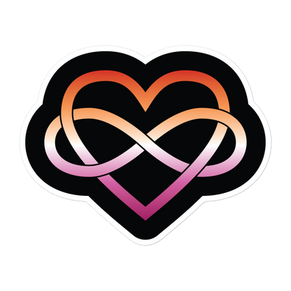 Polyamory Infinity Heart - Lesbian