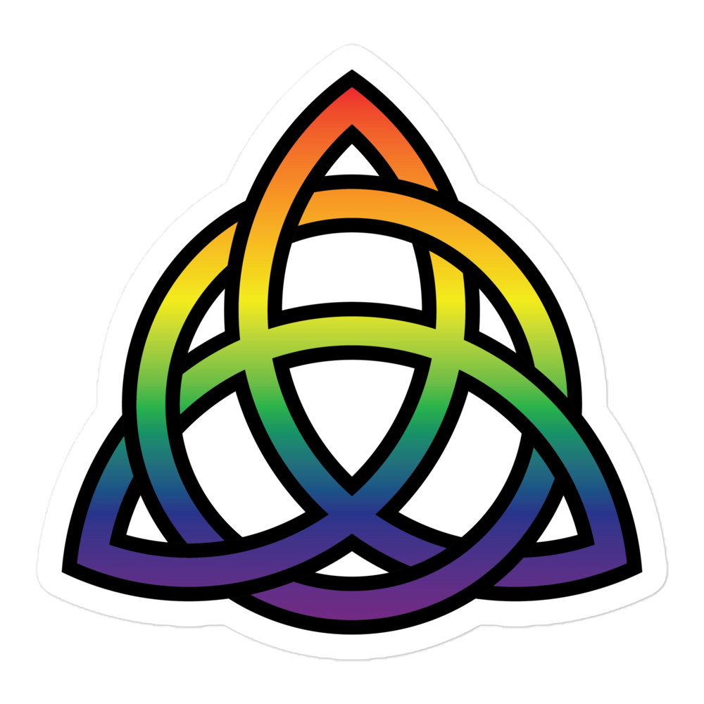 Celtic Trinity Knot - Rainbow