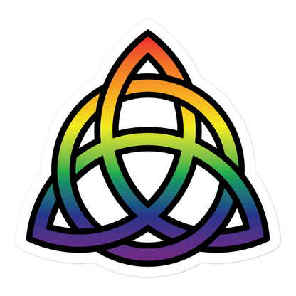 Celtic Trinity Knot - Rainbow