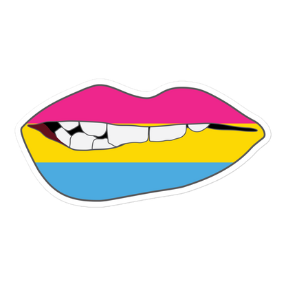 Biting Lips - Pansexual Flag