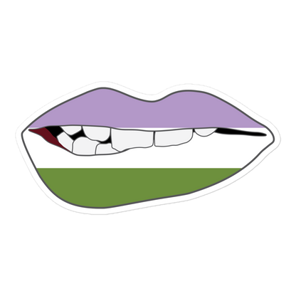 Biting Lips - Genderqueer Flag