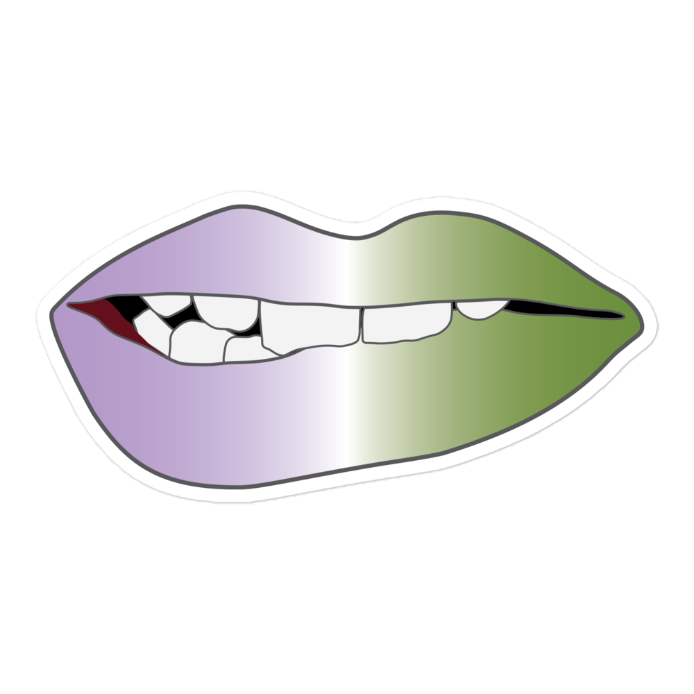 Biting Lips - Genderqueer Pride - Gradient