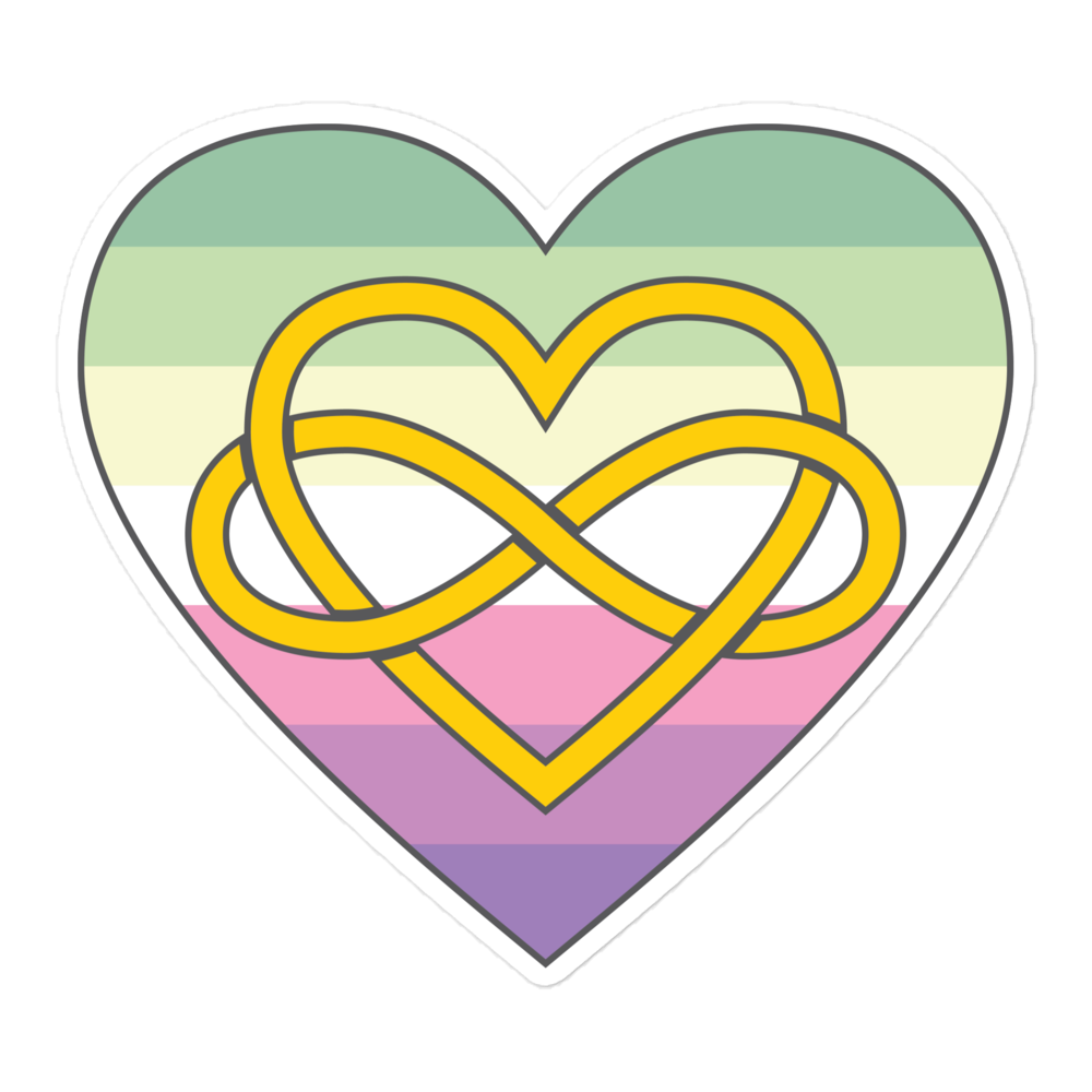 Polyamory Infinity Heart Genderfae Pride