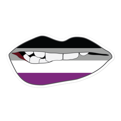 Biting Lips - Asexual Flag