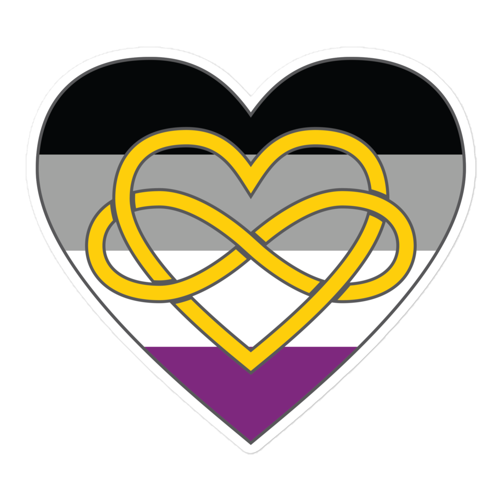 Polyamory Infinity Heart Asexual Pride