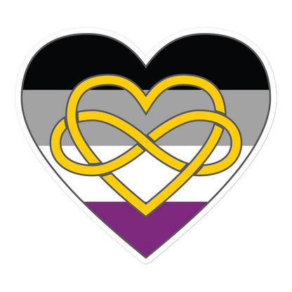 Polyamory Infinity Heart Asexual Pride