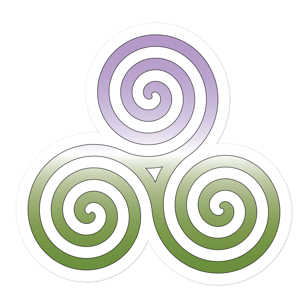 Celtic Triskelion - Genderqueer