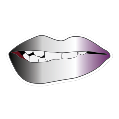 Biting Lips - Asexual/Demisexual Pride - Gradient