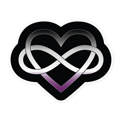 Polyamory Infinity Heart - Asexual/Demisexual